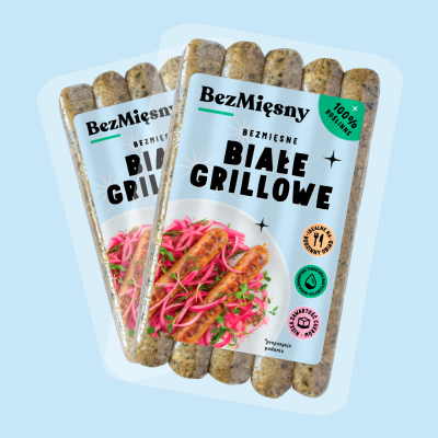 Bezmięsne Białe Grillowe 180g