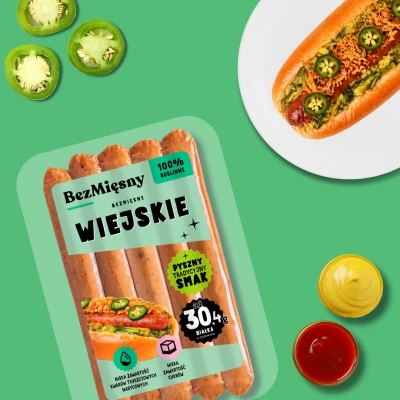 Bezmięsne Kiełbaski Wiejskie 180g